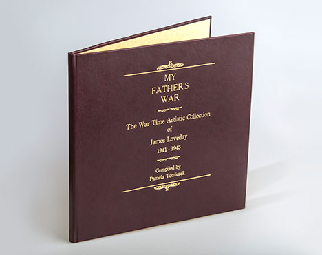 faux leather, gold foil books, diaries, springwood printing